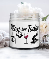 Funny Pole Vaulter Candle Adult Humor Plan For Today Pole Vaulting Wine 9oz Vanilla Scented Candles Soy Wax