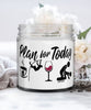 Funny Pole Vaulter Candle Adult Humor Plan For Today Pole Vaulting Wine 9oz Vanilla Scented Candles Soy Wax