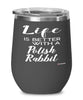 Funny Polish Rabbit Wine Glass Life Is Better With A Polish Rabbit 12oz Stainless Steel Black