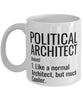 Funny Political Architect Mug Like A Normal Architect But Much Cooler Coffee Cup 11oz 15oz White