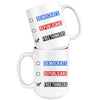 Funny Political Mug Free Thinkers 15oz White Coffee Mugs