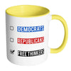 Funny Political Mug Free Thinkers White 11oz Accent Coffee Mugs