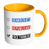 Funny Political Mug Free Thinkers White 11oz Accent Coffee Mugs