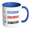 Funny Political Mug Free Thinkers White 11oz Accent Coffee Mugs