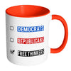 Funny Political Mug Free Thinkers White 11oz Accent Coffee Mugs