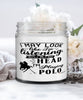 Funny Polo Candle I May Look Like I'm Listening But In My Head I'm Playing Polo 9oz Vanilla Scented Candles Soy Wax