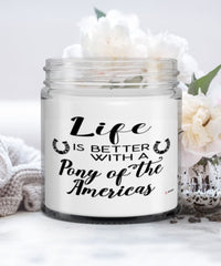 Funny Pony Of The Americas Candle Life Is Better With A Pony Of The Americas 9oz Vanilla Scented Candles Soy Wax