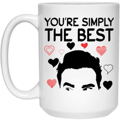 Funny Pop Culture Fandom David Mug You're Simply The B3st 15oz White Coffee Cup 21504