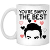 Funny Pop Culture Fandom David Mug You're Simply The Best Coffee Cup 11oz White  XP8434