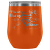 Funny Powered By Fairy Dust And Wine 12 oz Stainless Steel Wine Tumbler