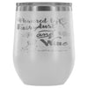 Funny Powered By Fairy Dust And Wine 12 oz Stainless Steel Wine Tumbler