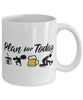 Funny Powerlifter Mug Adult Humor Plan For Today Powerlifting Coffee Mug 11oz 15oz White