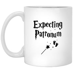 Funny Pregnancy Announcement Mug Expecting Patronum 11oz White Coffee Cup XP8434