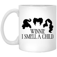 Funny Pregnancy Announcement Mug Winnie I Smell A Child Coffee Cup 11oz White XP8434