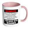 Funny Pregnancy Mug Danger Pregnancy Hormones White 11oz Accent Coffee Mugs