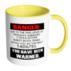 Funny Pregnancy Mug Danger Pregnancy Hormones White 11oz Accent Coffee Mugs