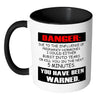 Funny Pregnancy Mug Danger Pregnancy Hormones White 11oz Accent Coffee Mugs