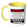 Funny Pregnancy Mug Danger Pregnancy Hormones White 11oz Accent Coffee Mugs