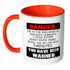 Funny Pregnancy Mug Danger Pregnancy Hormones White 11oz Accent Coffee Mugs