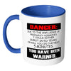 Funny Pregnancy Mug Danger Pregnancy Hormones White 11oz Accent Coffee Mugs