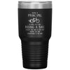 Funny Principal Tumbler Being A Principal Is Easy Like Riding A Bike Except The Bike Is On Fire Laser Etched 30oz Stainless Steel Tumbler