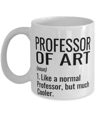 Funny Professor of Art Mug Like A Normal Professor But Much Cooler Coffee Cup 11oz 15oz White