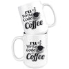 Funny Programmer Mug I'll Write Code for Coffee 15oz White Coffee Mugs