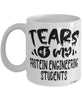 Funny Protein Engineering Professor Teacher Mug Tears Of My Protein Engineering Students Coffee Cup White