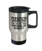 Funny Przewalski Horse Travel Mug Warning May Spontaneously Start Talking About Przewalski Horses 14oz Stainless Steel