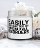 Funny Psychiatrist Candle Easily Distracted By Mental Disorders 9oz Vanilla Scented Candles Soy Wax
