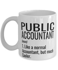 Funny Public Accountant Mug Like A Normal Accountant But Much Cooler Coffee Cup 11oz 15oz White