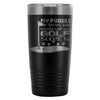 Funny Pug Golfing Insulated Coffee Travel Mug 20oz Stainless Steel Tumbler