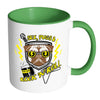 Funny Pug Mug Sex Pugs And Rock N Roll White 11oz Accent Coffee Mugs