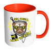 Funny Pug Mug Sex Pugs And Rock N Roll White 11oz Accent Coffee Mugs