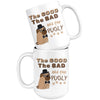 Funny Pug Mug The Good The Bad And The Pugly 15oz White Coffee Mugs
