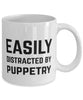 Funny Puppeteer Mug Easily Distracted By Puppetry Coffee Mug 11oz White