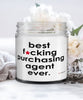 Funny Purchasing Agent Candle B3st F-cking Purchasing Agent Ever 9oz Vanilla Scented Candles Soy Wax