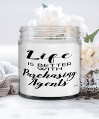 Funny Purchasing Agent Candle Life Is Better With Purchasing Agents 9oz Vanilla Scented Candles Soy Wax