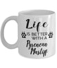 Funny Pyrenean Mastiff Dog Mug Life Is Better With A Pyrenean Mastiff Coffee Cup 11oz 15oz White