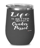 Funny Quaker Parrot Wine Glass Life Is Better With A Quaker Parrot 12oz Stainless Steel Black