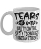 Funny Quality Control Safety Technologies Technician Professor Teacher Mug Tears Of My Quality Control Safety Technologies Technician Students Coffee Cup White