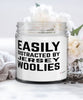 Funny Rabbit Candle Easily Distracted By Jersey Woolies 9oz Vanilla Scented Candles Soy Wax