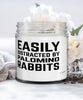Funny Rabbit Candle Easily Distracted By Palomino Rabbits 9oz Vanilla Scented Candles Soy Wax