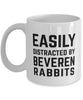 Funny Rabbit Mug Easily Distracted By Beveren Rabbits Coffee Mug 11oz White
