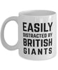 Funny Rabbit Mug Easily Distracted By British Giants Coffee Mug 11oz White
