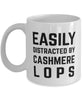 Funny Rabbit Mug Easily Distracted By Cashmere Lops Coffee Mug 11oz White