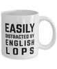 Funny Rabbit Mug Easily Distracted By English Lops Coffee Mug 11oz White