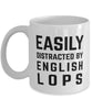 Funny Rabbit Mug Easily Distracted By English Lops Coffee Mug 11oz White