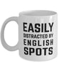 Funny Rabbit Mug Easily Distracted By English Spots Coffee Mug 11oz White