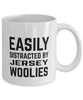 Funny Rabbit Mug Easily Distracted By Jersey Woolies Coffee Mug 11oz White